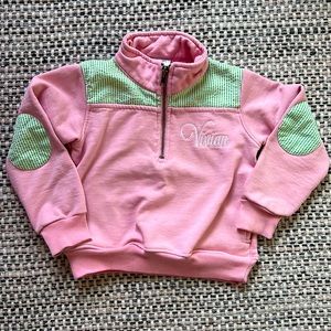 VIVIAN monogrammed quarter zip
